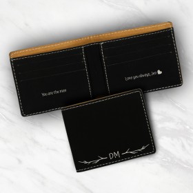 Take Me Everywhere Personalised For Dad Leatherette Bifold Wallet