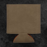 Design Your Own Light Brown Leatherette Stubby Holder