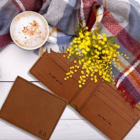Take Me Everywhere Personalised For Dad Leatherette Bifold Wallet