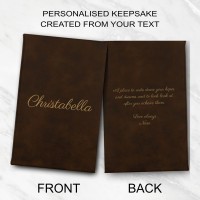 Cherished Chapters Personalised Leatherette Notebook Journal Gift