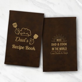 Chef's Legacy Leatherette Recipe Book for Dad
