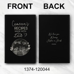 Made With Love Photo Recipe Book (Black/Silver)