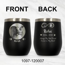 Forever in My Heart Photo Tumbler (Black/Silver)